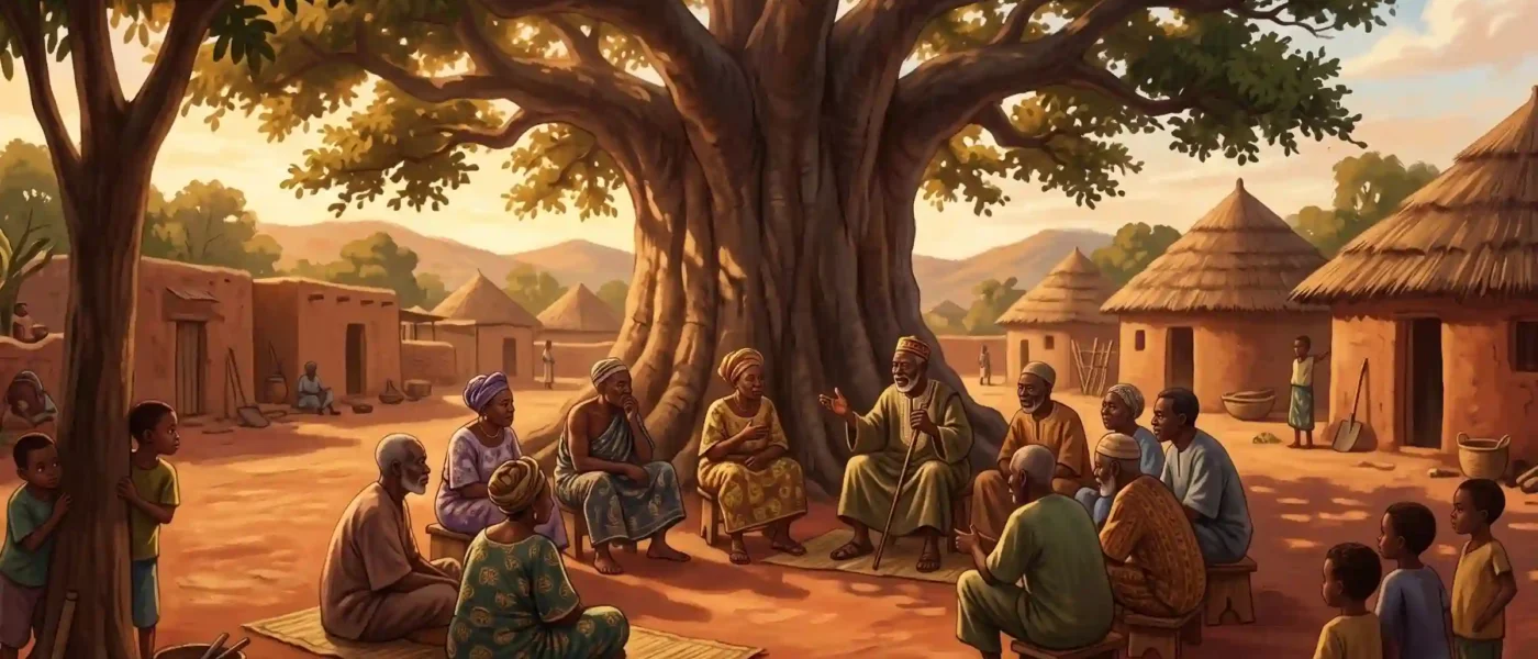 L&rsquo;Arbre à Palabres : Le Cœur de la Démocratie Traditionnelle Africaine